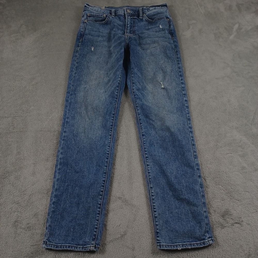 Abercrombie Fitch Jeans Mens 30x30 Blue‎ Denim Straight Stretch Preppy